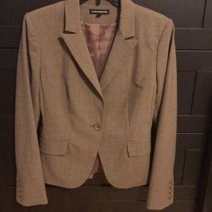 Dark beige Express suit jacket